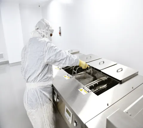 Kamal Medtech controlled facility corridor